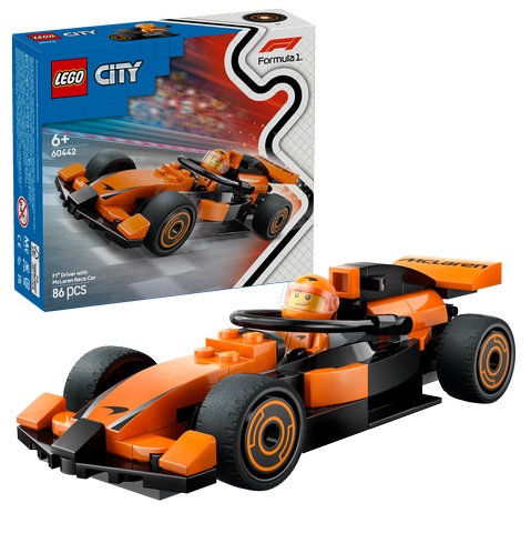 LEGO CITY Monoposto e Pilota  F1 McLaren 60442 (In box 16×14 cm)…x4